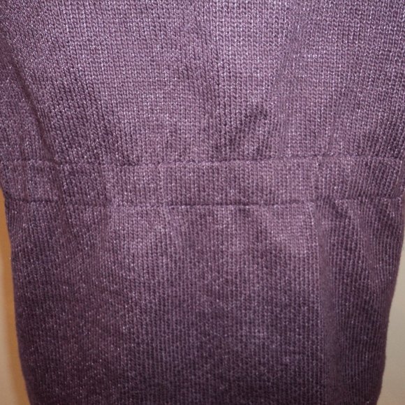 Coldwater Creek Woman's Medium 10/12 Purple Vest Zipper Front Stand Up Collar - Picture 6 of 9